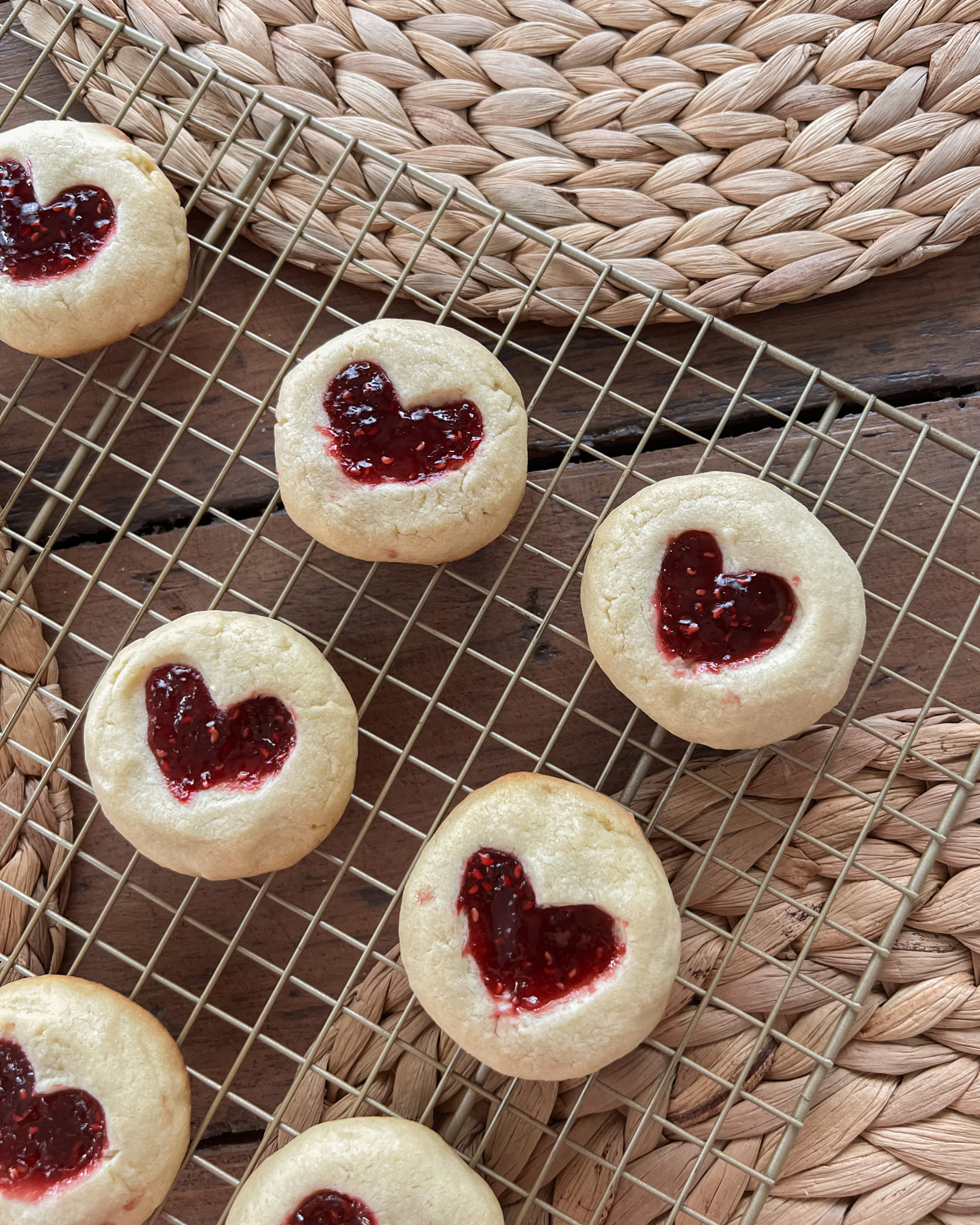 valentines day cookies jam cookies