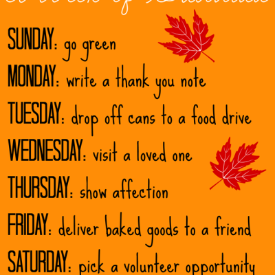 A Week of Gratitude