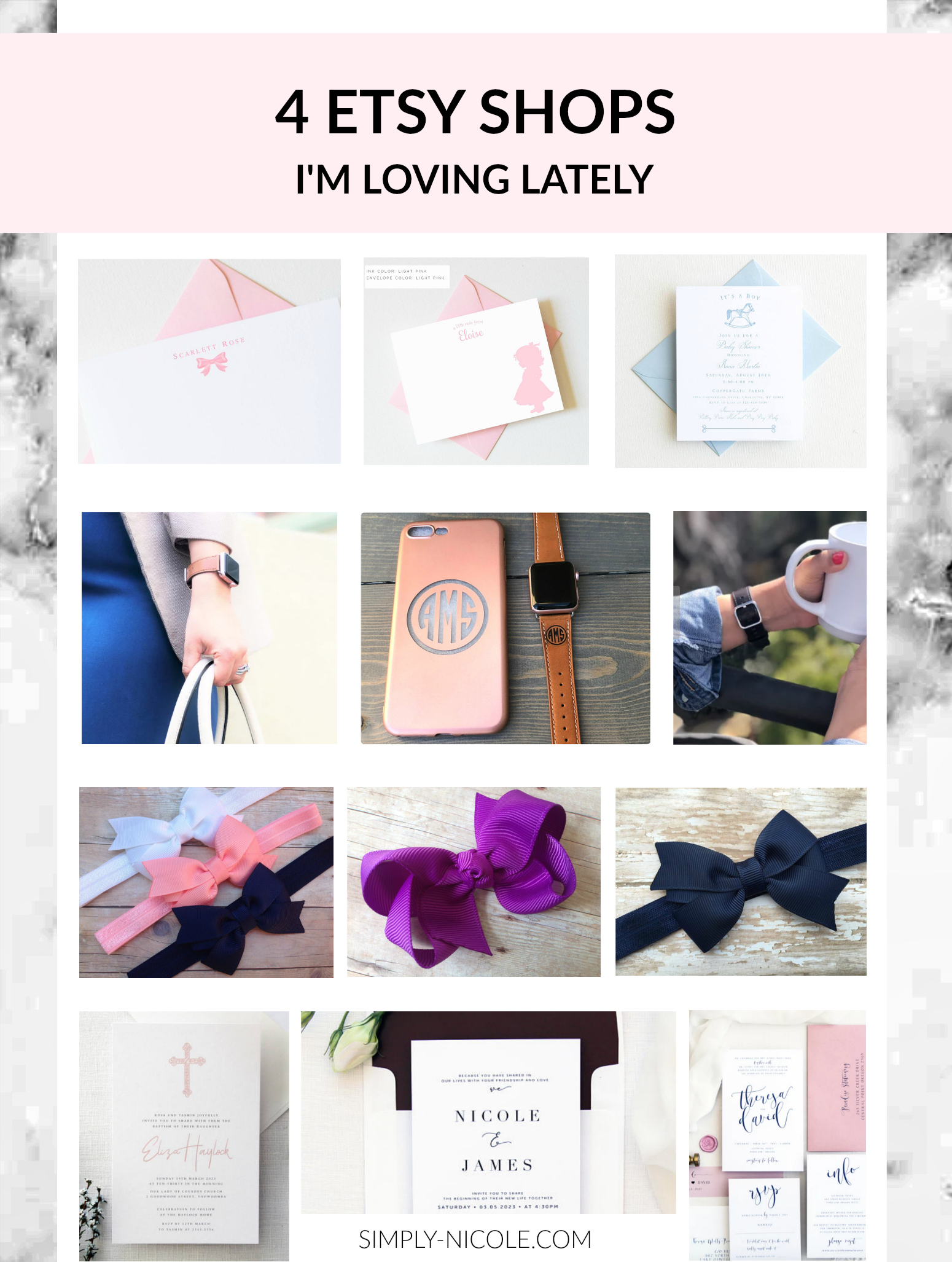 Etsy Shops I'm Loving Lately Summer 2018